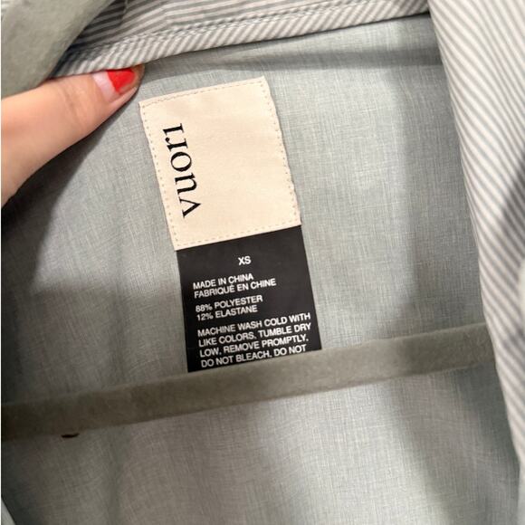 Vuori Womans XS Outdoor Soft Shell Running Jacket Full Zip Hooded Gray/Blue - Picture 3 of 8